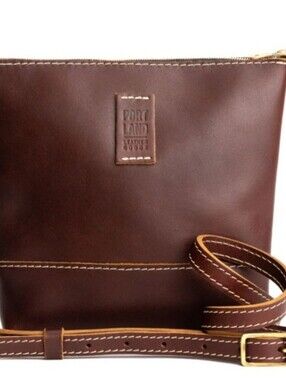 Portland Leather Brown Leather Crossbody Bag